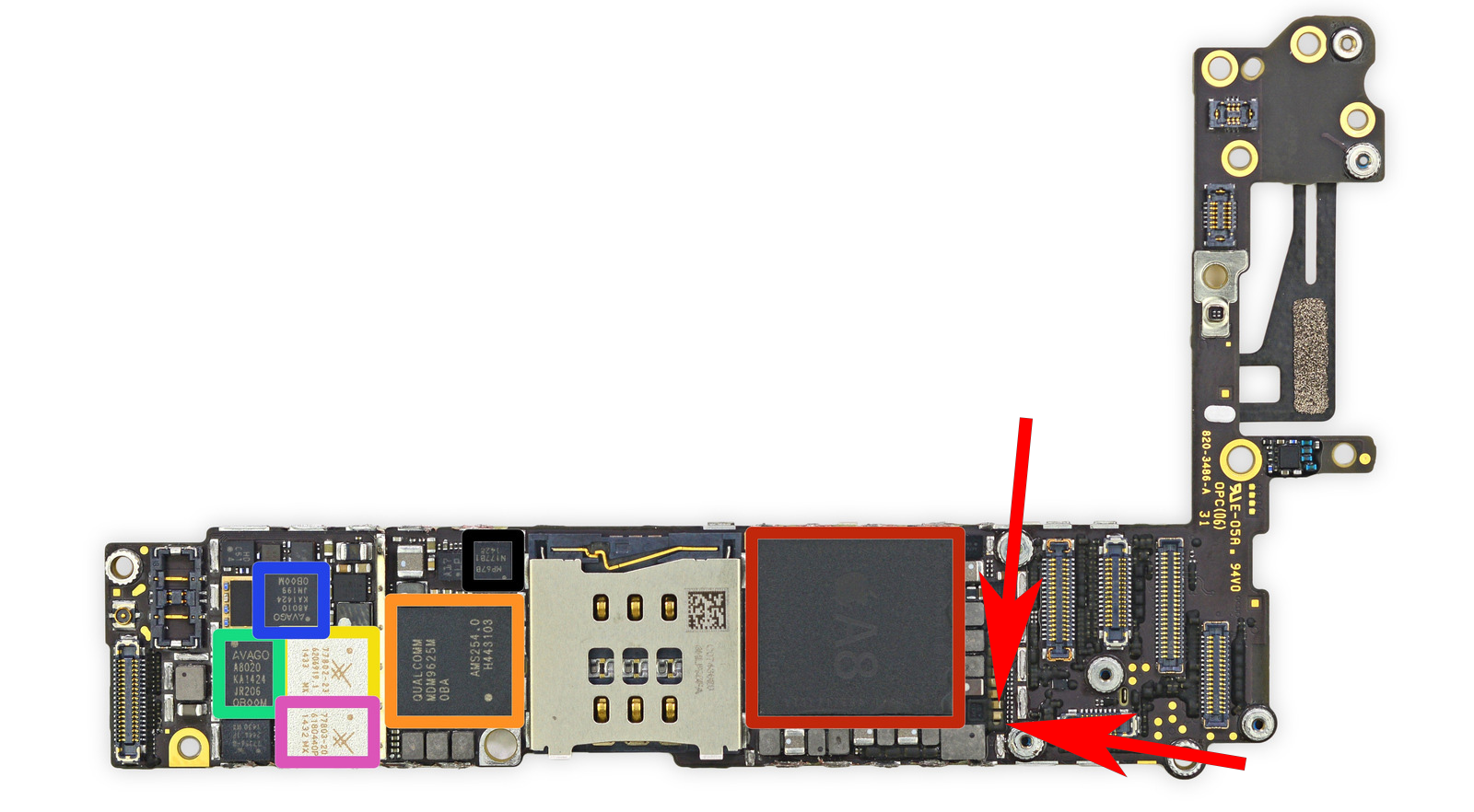 How to fix iPhone 6 dead, Short circuit.