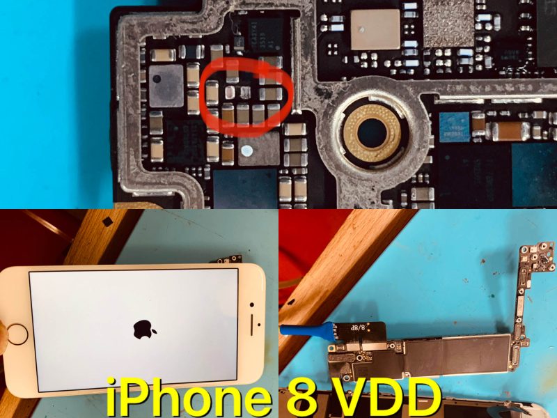 iPhone 8 VDD Short, not Turning on Fixed