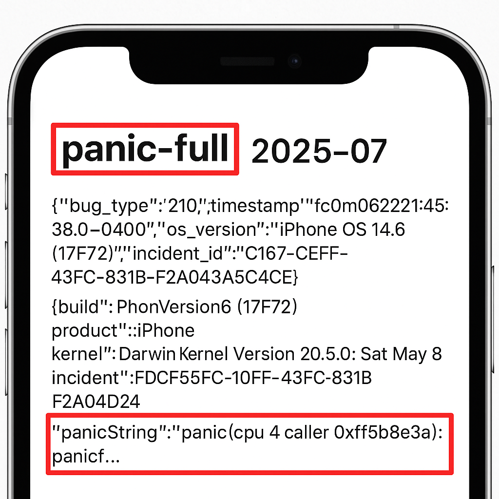 iphone panic logs